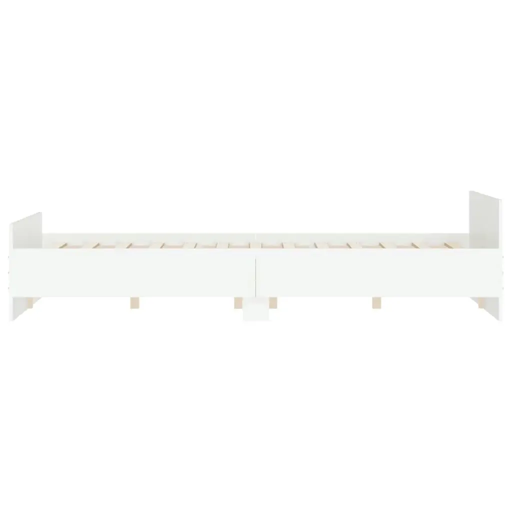 Bed Frame with Headboard and Footboard White 150x200 cm 3203754