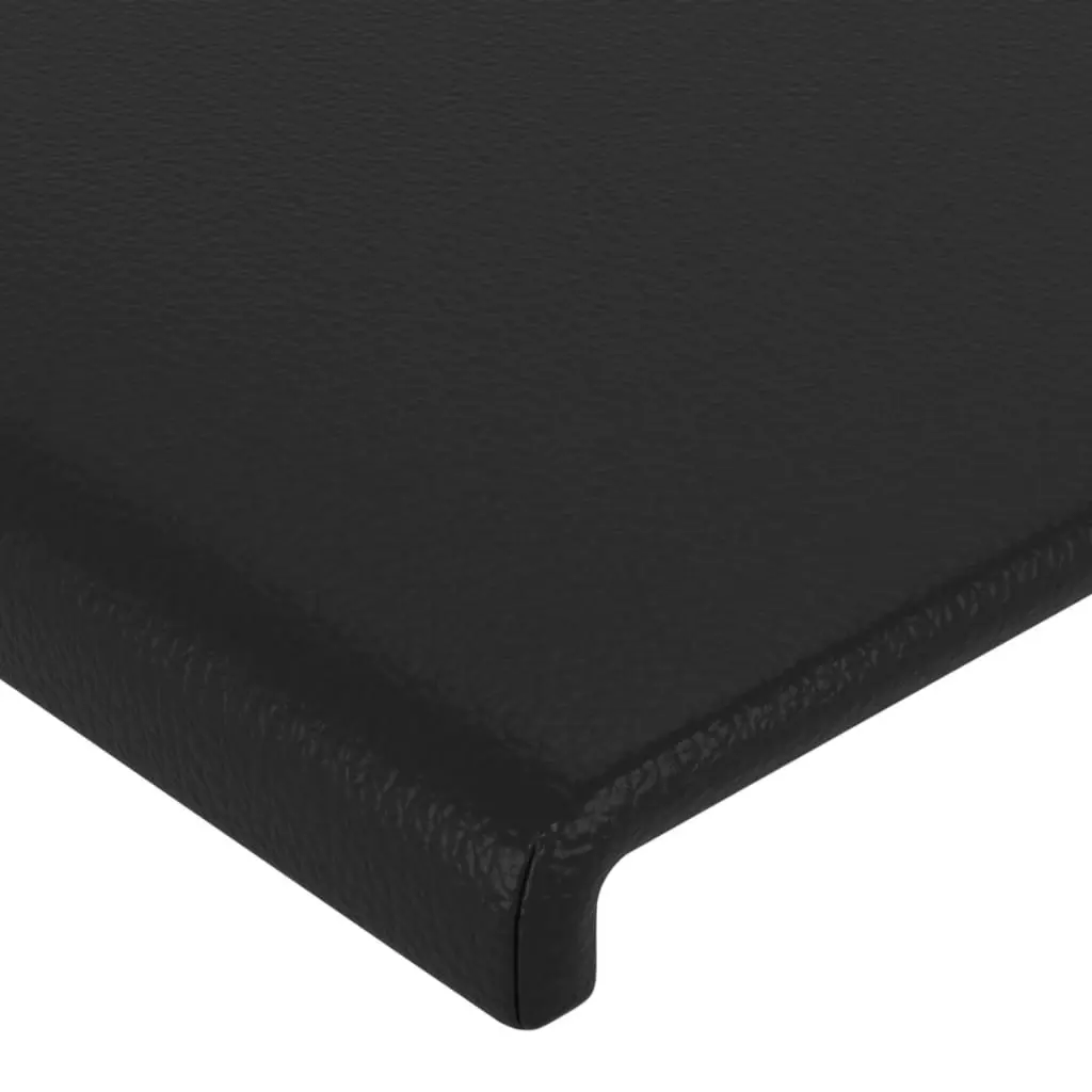 Bed Frame with Headboard Black 106x203 cm King Single Size Velvet 3283121