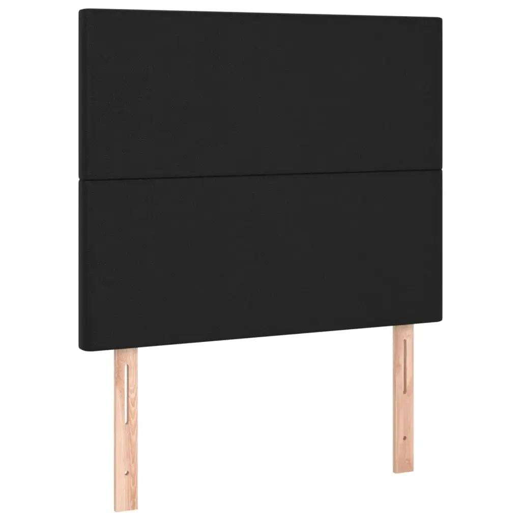 Bed Frame with Headboard Black 106x203 cm King Single Size Velvet 3283121