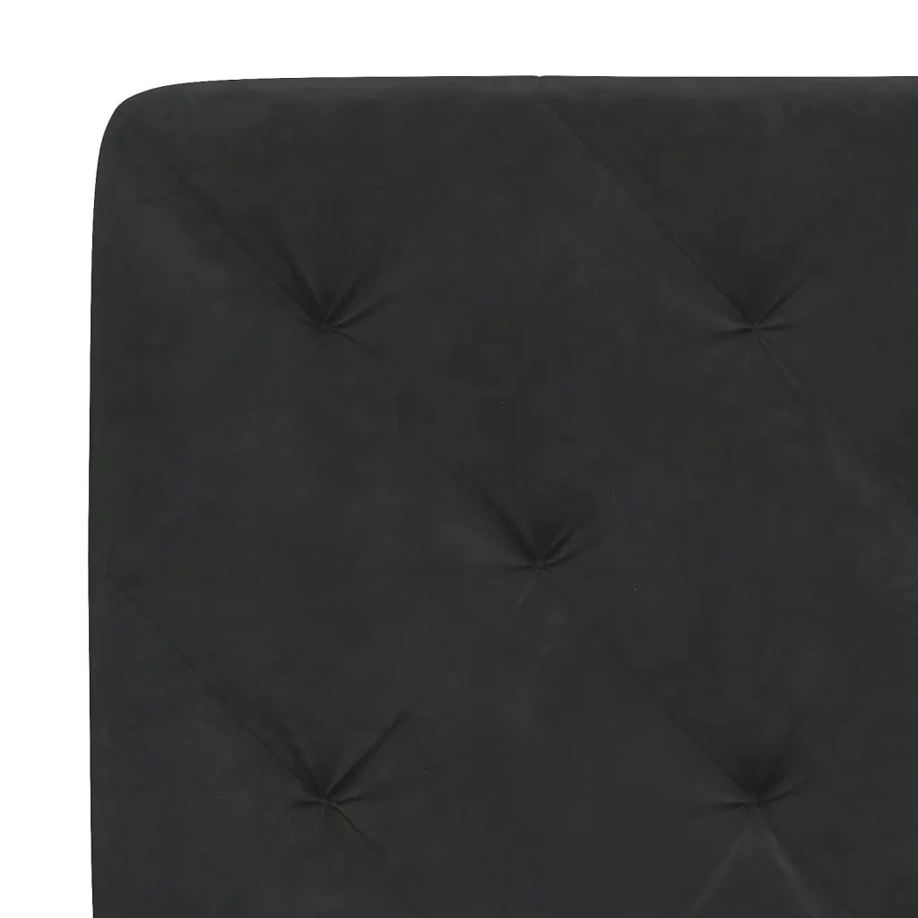 Bed Frame without Mattress Black 107x203 cm King Single Velvet 3208249