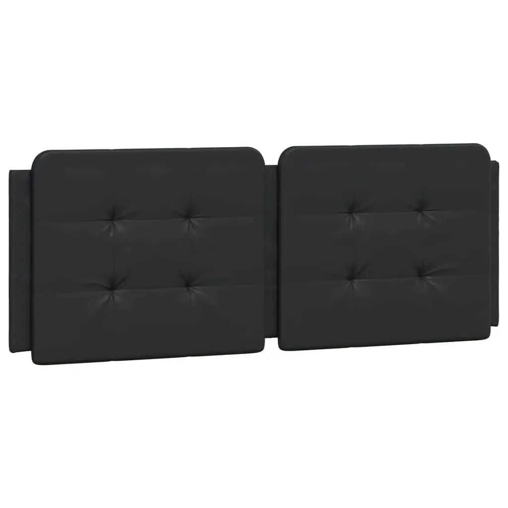 Bed Frame with Headboard Black 137x187 cm Double Size Faux Leather 3208218