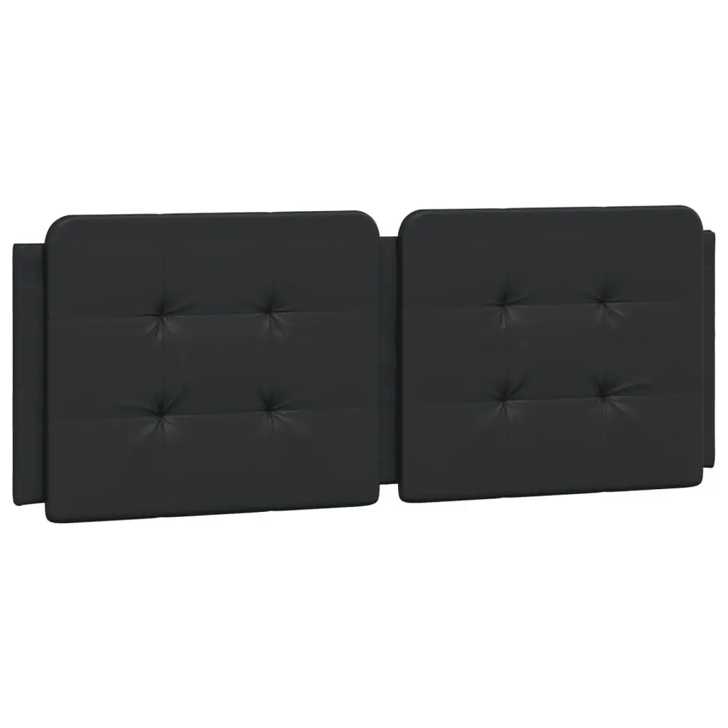 Bed Frame with Headboard Black 137x187 cm Double Size Faux Leather 3208278