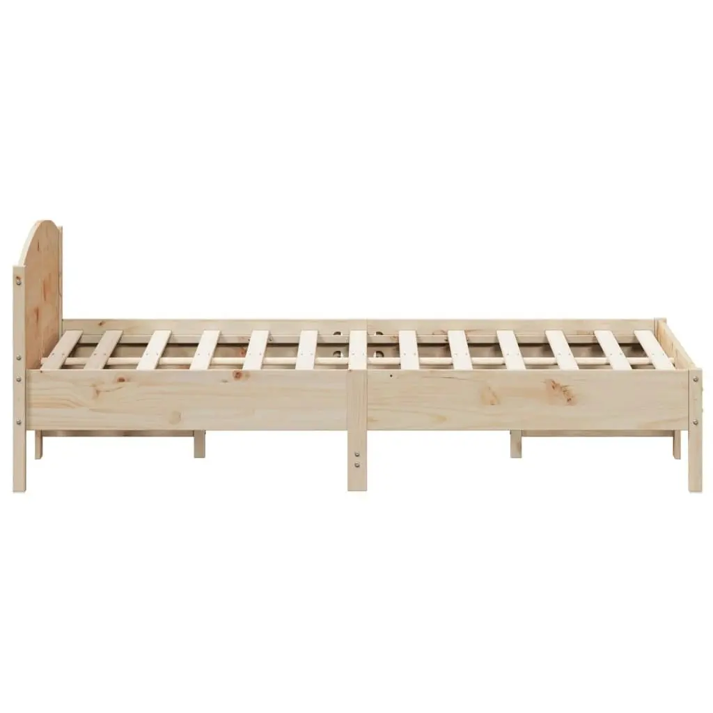 Bed Frame without Mattress 150x200 cm Solid Wood Pine 3216197