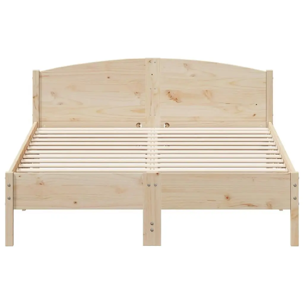 Bed Frame without Mattress 150x200 cm Solid Wood Pine 3216197