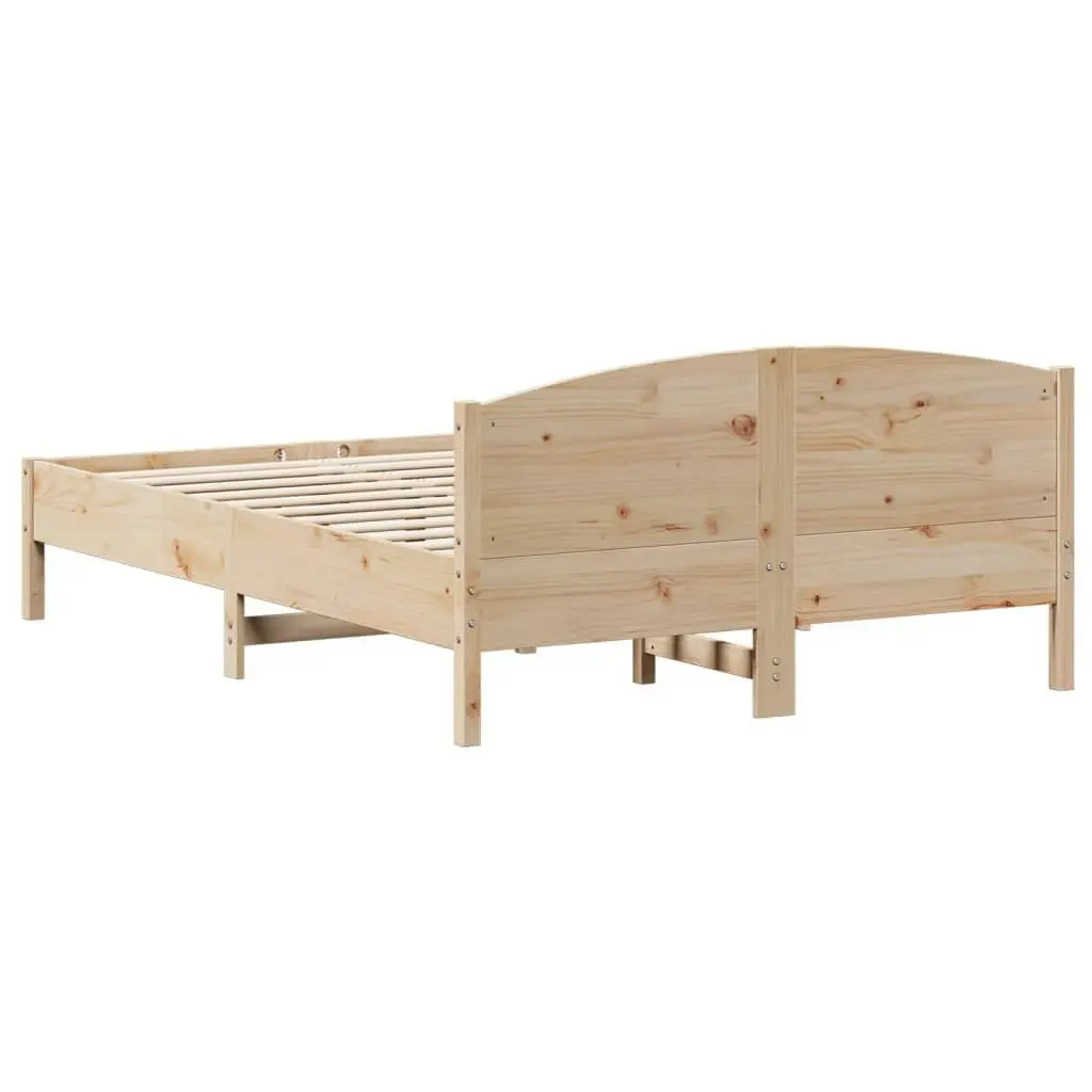 Bed Frame without Mattress 150x200 cm Solid Wood Pine 3216197