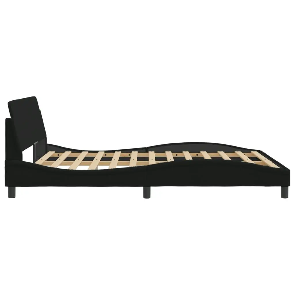 Bed Frame without Mattress Black 152x203 cm Queen Fabric 3207675