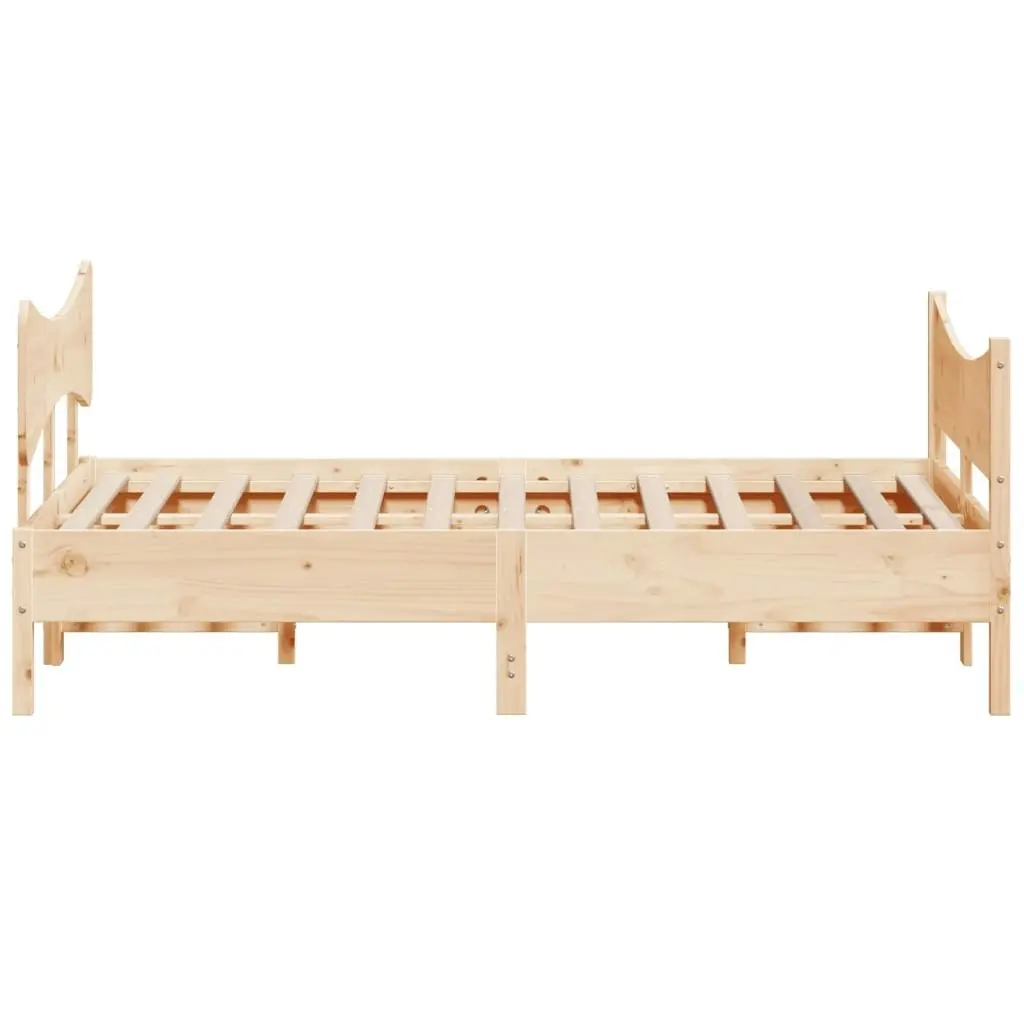 Bed Frame without Mattress 150x200 cm Solid Wood Pine 3216378