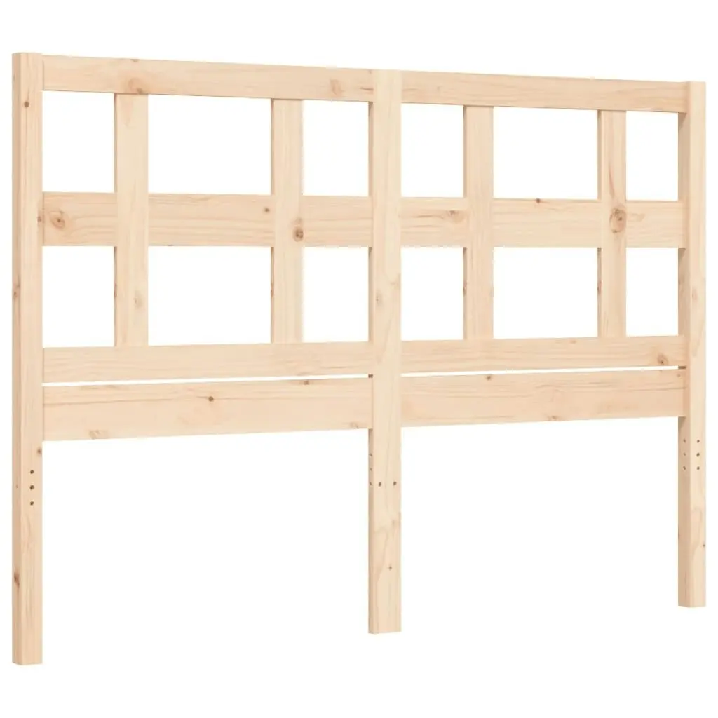 Bed Frame without Mattress 135x190 cm Solid Wood Pine 3192986