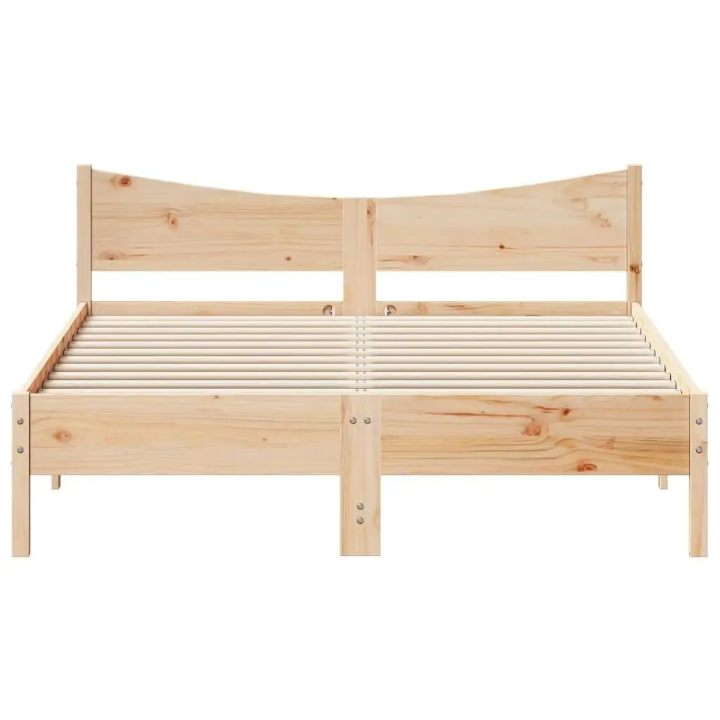 Bed Frame without Mattress 150x200 cm Solid Wood Pine 3216366