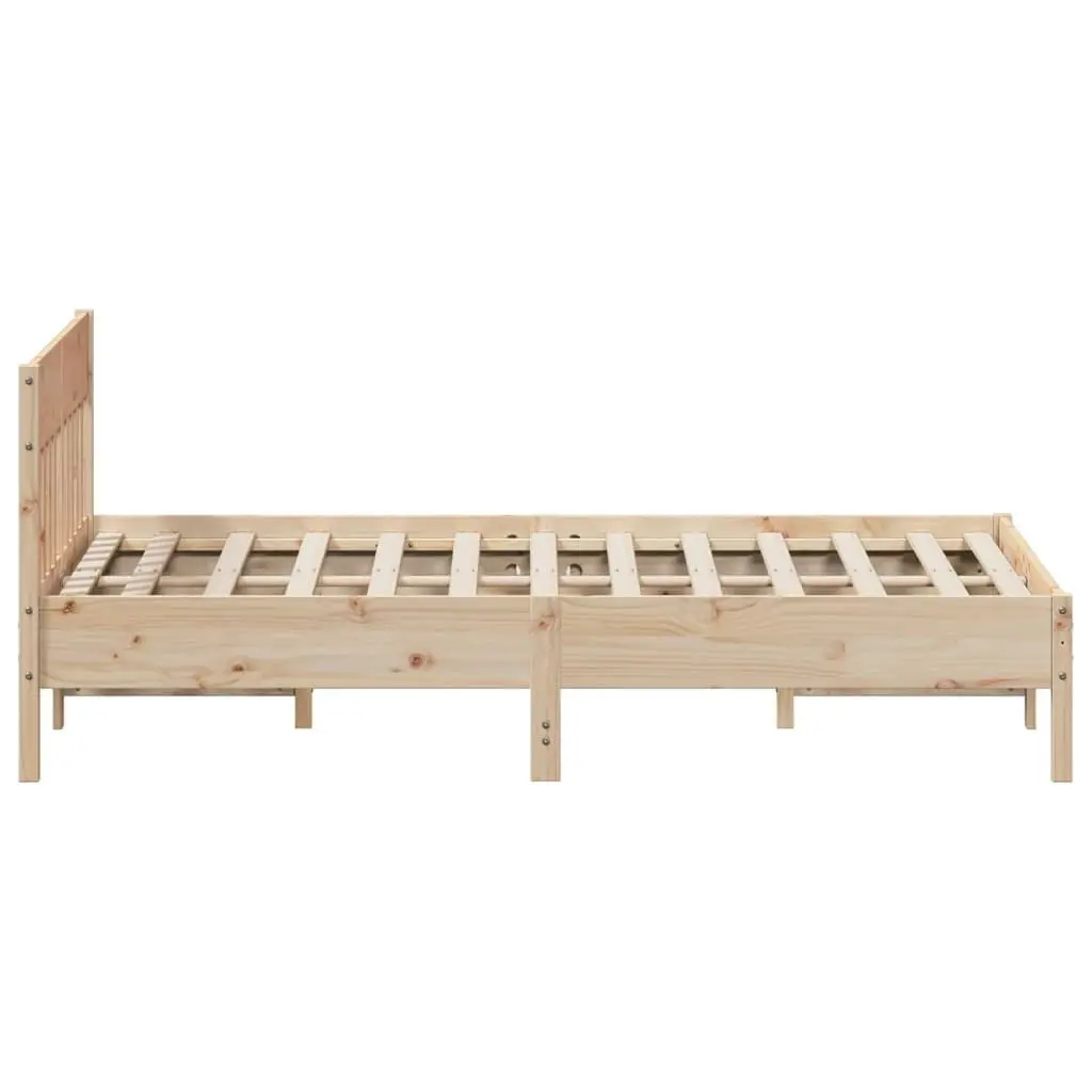 Bed Frame without Mattress 150x200 cm Solid Wood Pine 842642