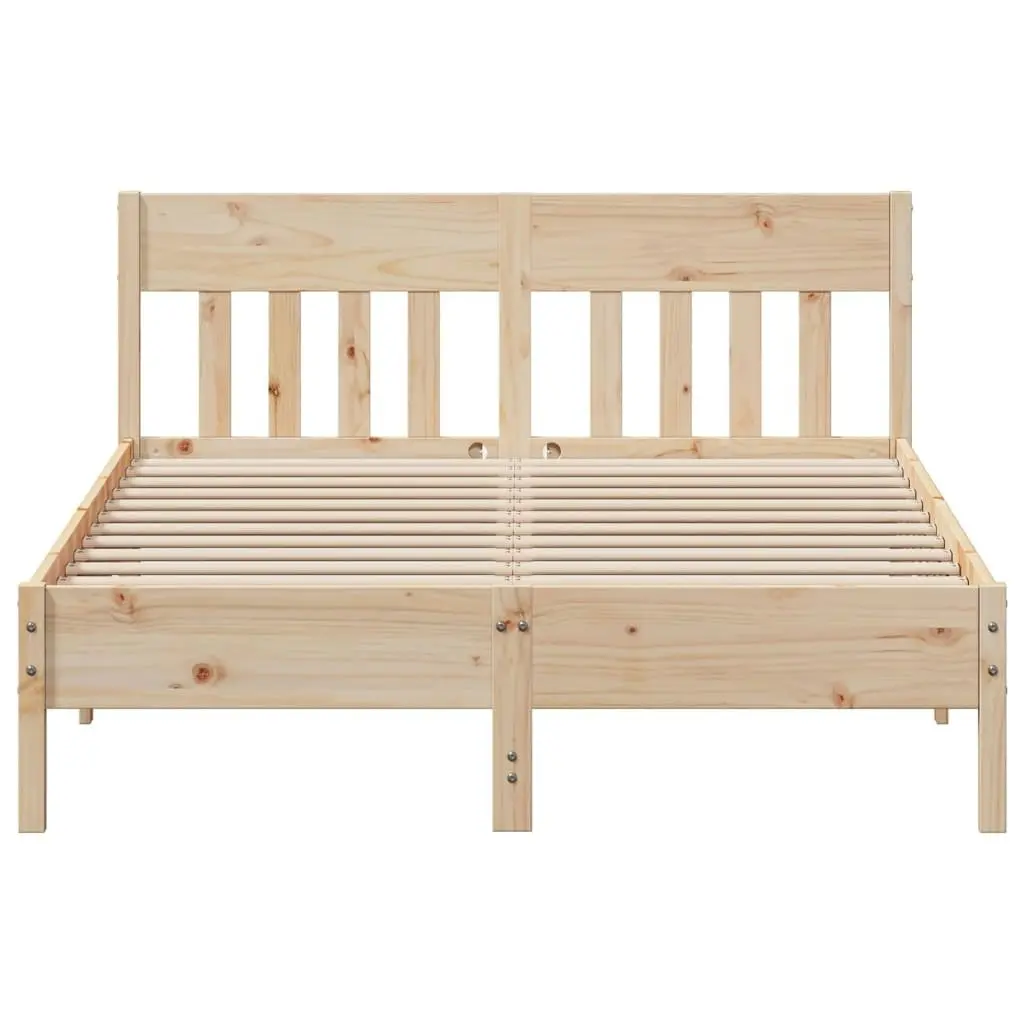 Bed Frame without Mattress 150x200 cm Solid Wood Pine 842642