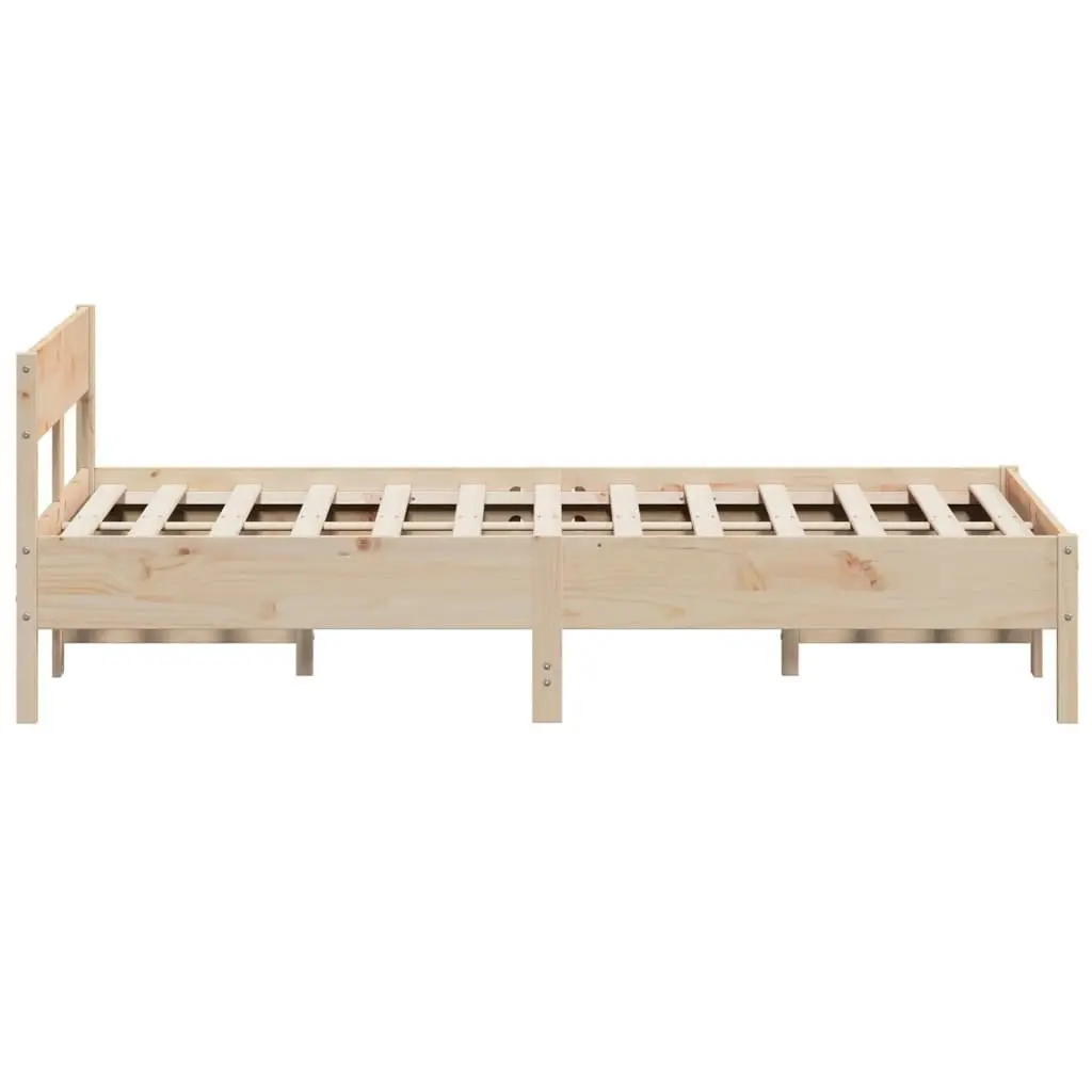 Bed Frame without Mattress 150x200 cm Solid Wood Pine 842746