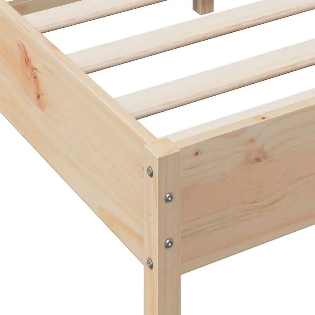 Bed Frame without Mattress 150x200 cm Solid Wood Pine 842746