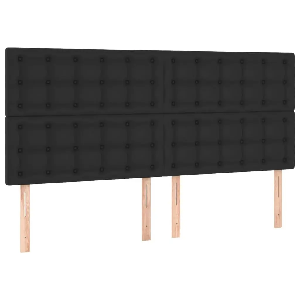 Bed Frame without Mattress Black 152x203 cm Queen Faux Leather 3283120