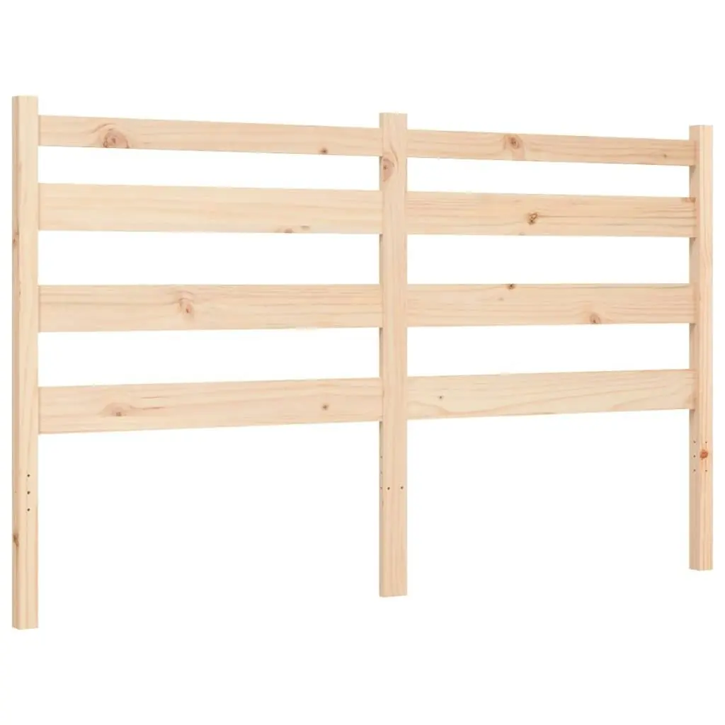 Bed Frame with Headboard 153x203 cm Queen Solid Wood 3192041