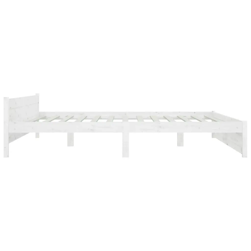 Bed Frame with Drawers White 183x203 cm King Size 3103575