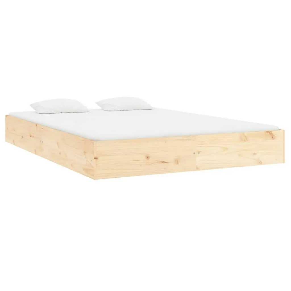 Bed Frame without Mattress Solid Wood 183x203 cm King 820027