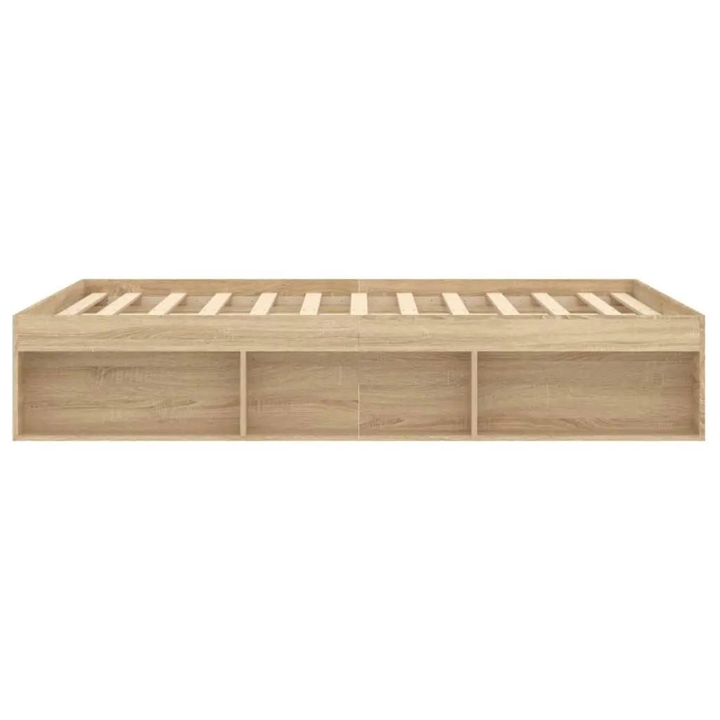 Bed Frame Sonoma Oak 137x187 cm Single Size 3203910