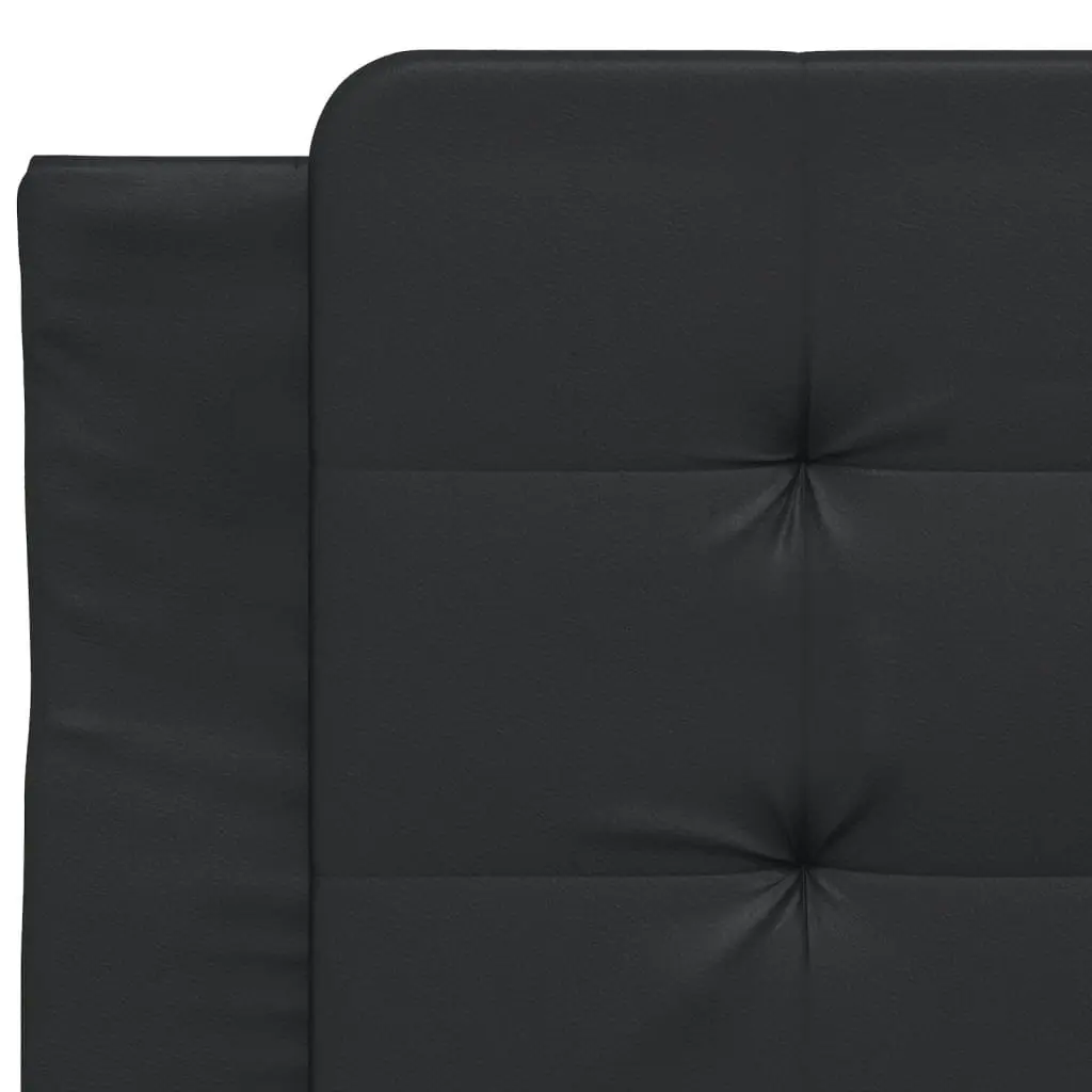 Bed Frame with Headboard Black 90x190 cm Faux Leather 3208149