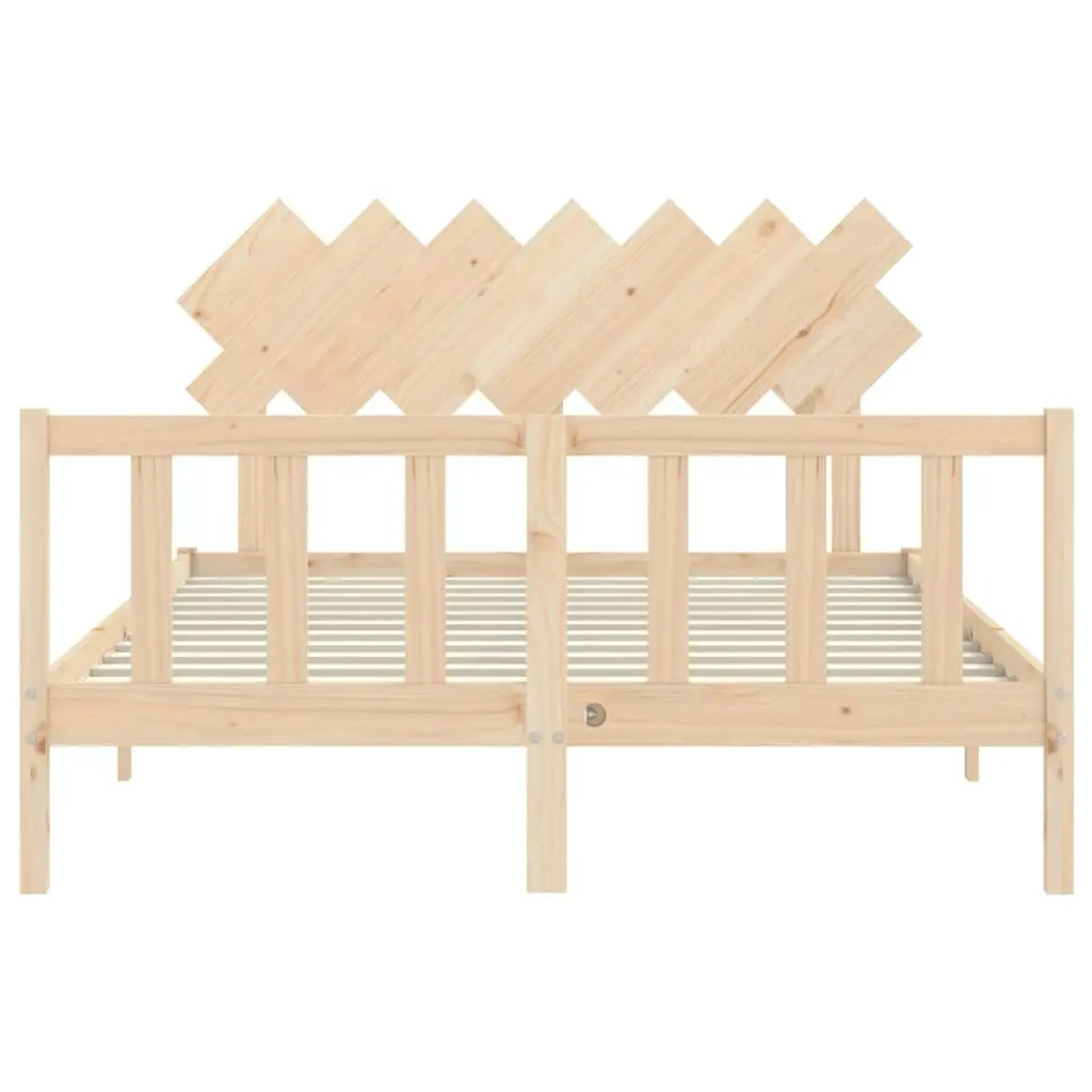 Bed Frame without Mattress 150x200 cm Solid Wood Pine 3193471