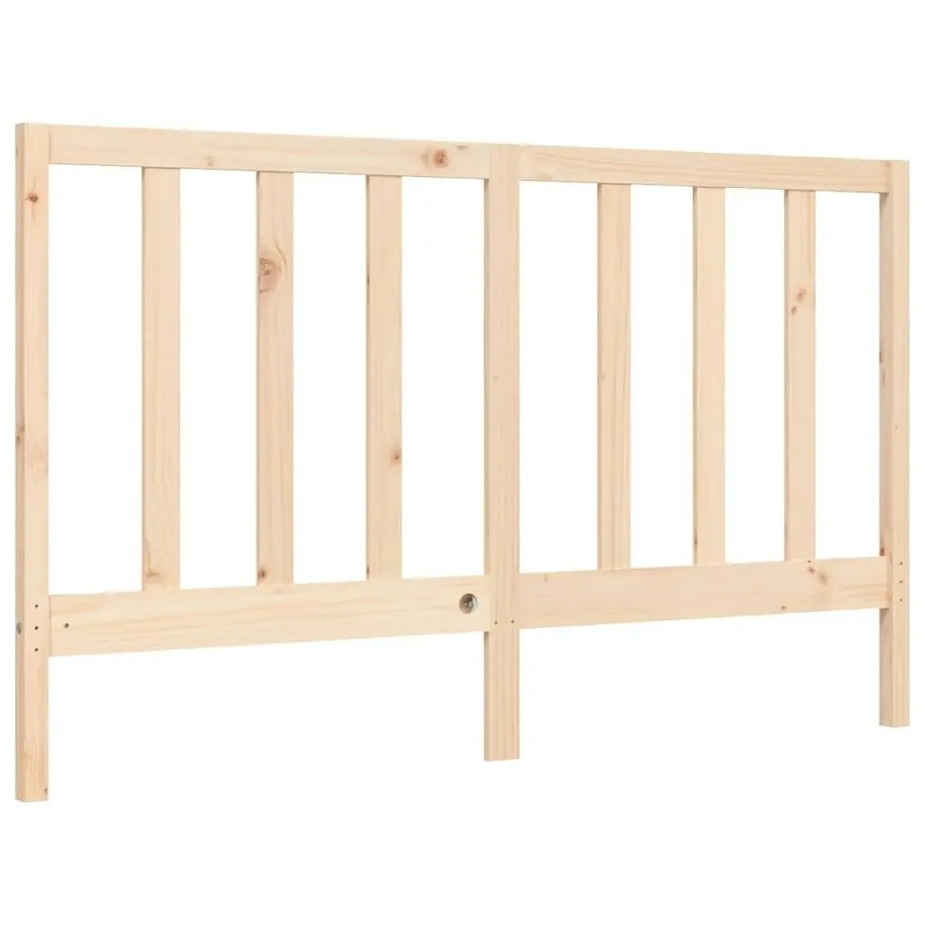 Bed Frame with Headboard 153x203 cm Queen Solid Wood 3193796