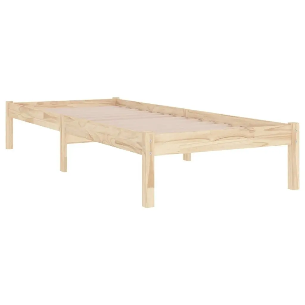 Bed Frame without Mattress 90x190 cm Solid Wood 3105630