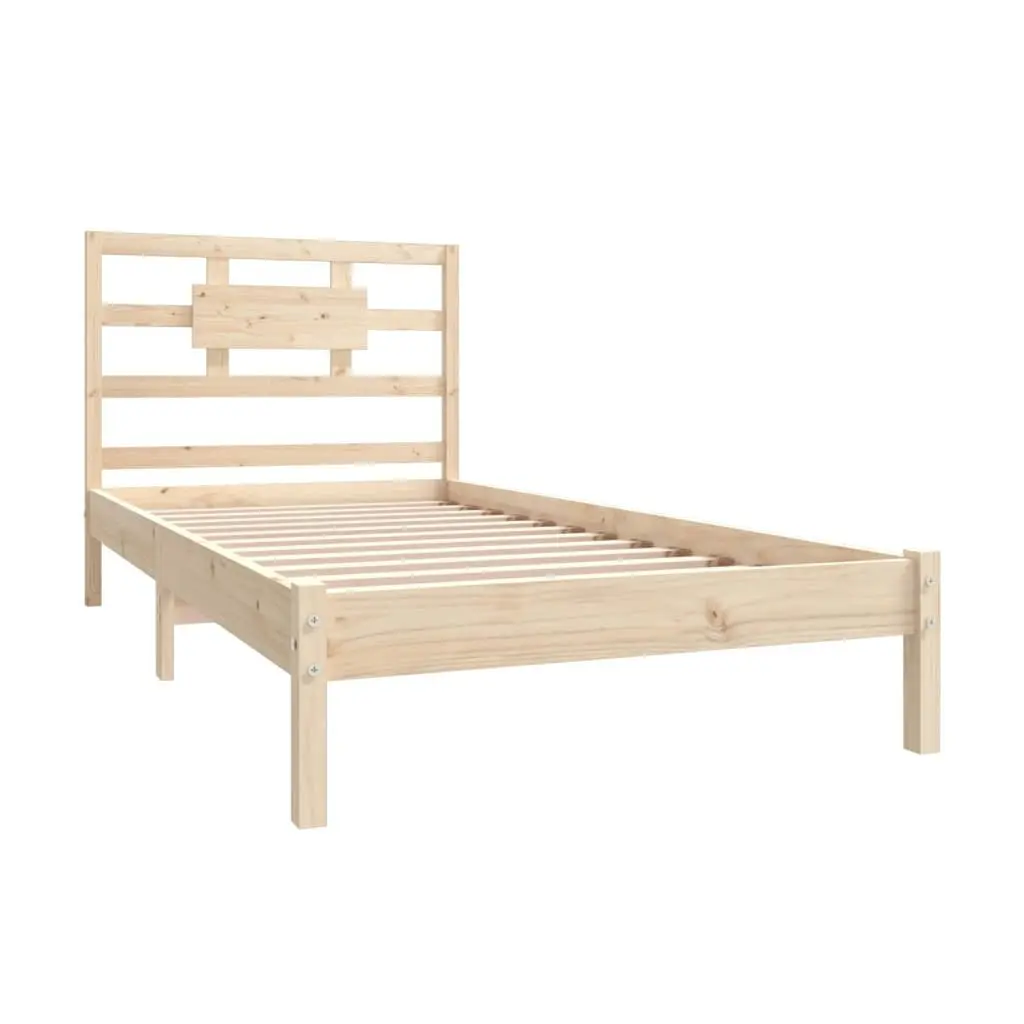 Bed Frame without Mattress 90x190 cm Solid Wood 3105630