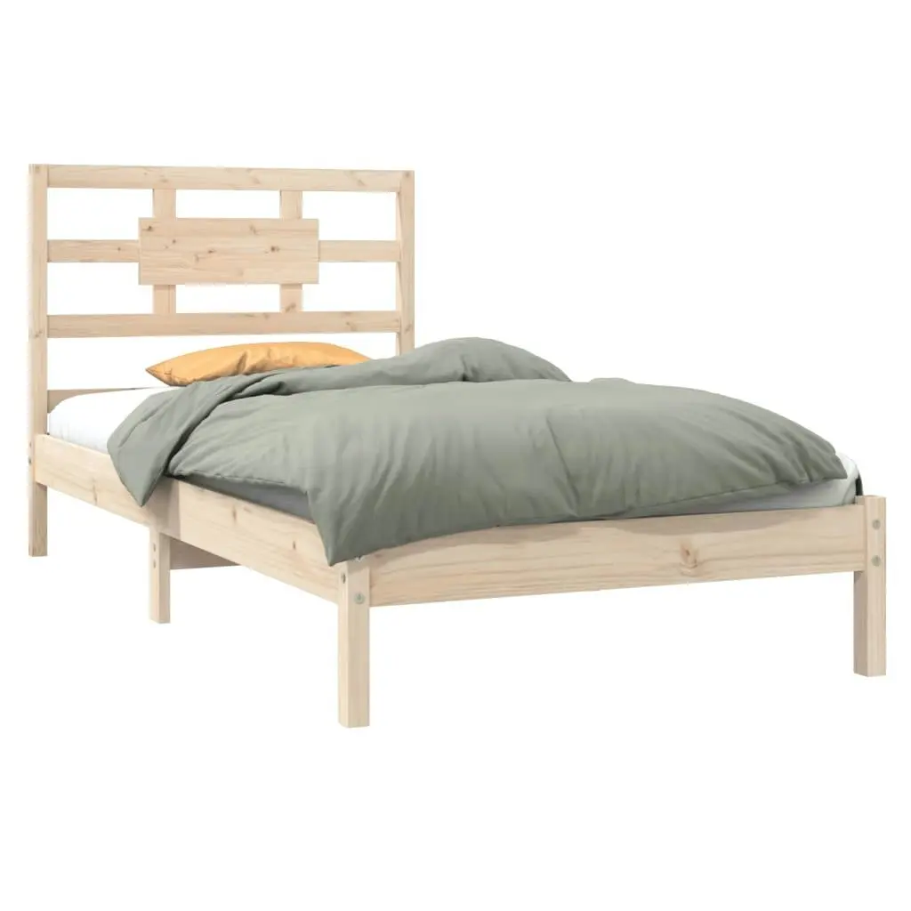 Bed Frame without Mattress 90x190 cm Solid Wood 3105630