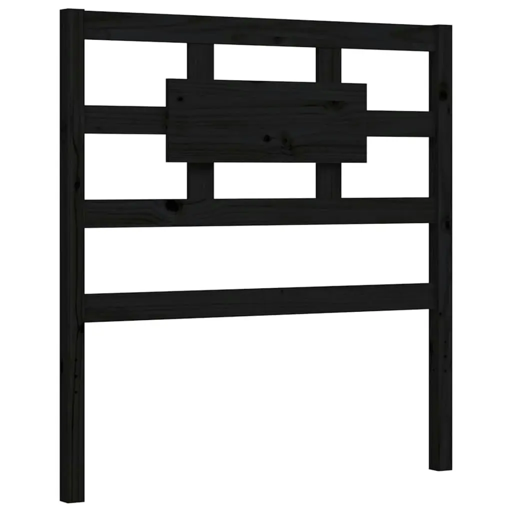 Bed Frame without Mattress Black 90x190 cm Solid Wood Pine 3192525