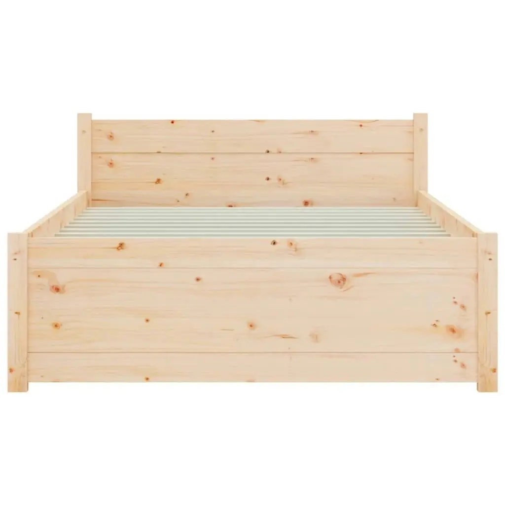 Bed Frame without Mattress Solid Wood 90x190 cm 815009