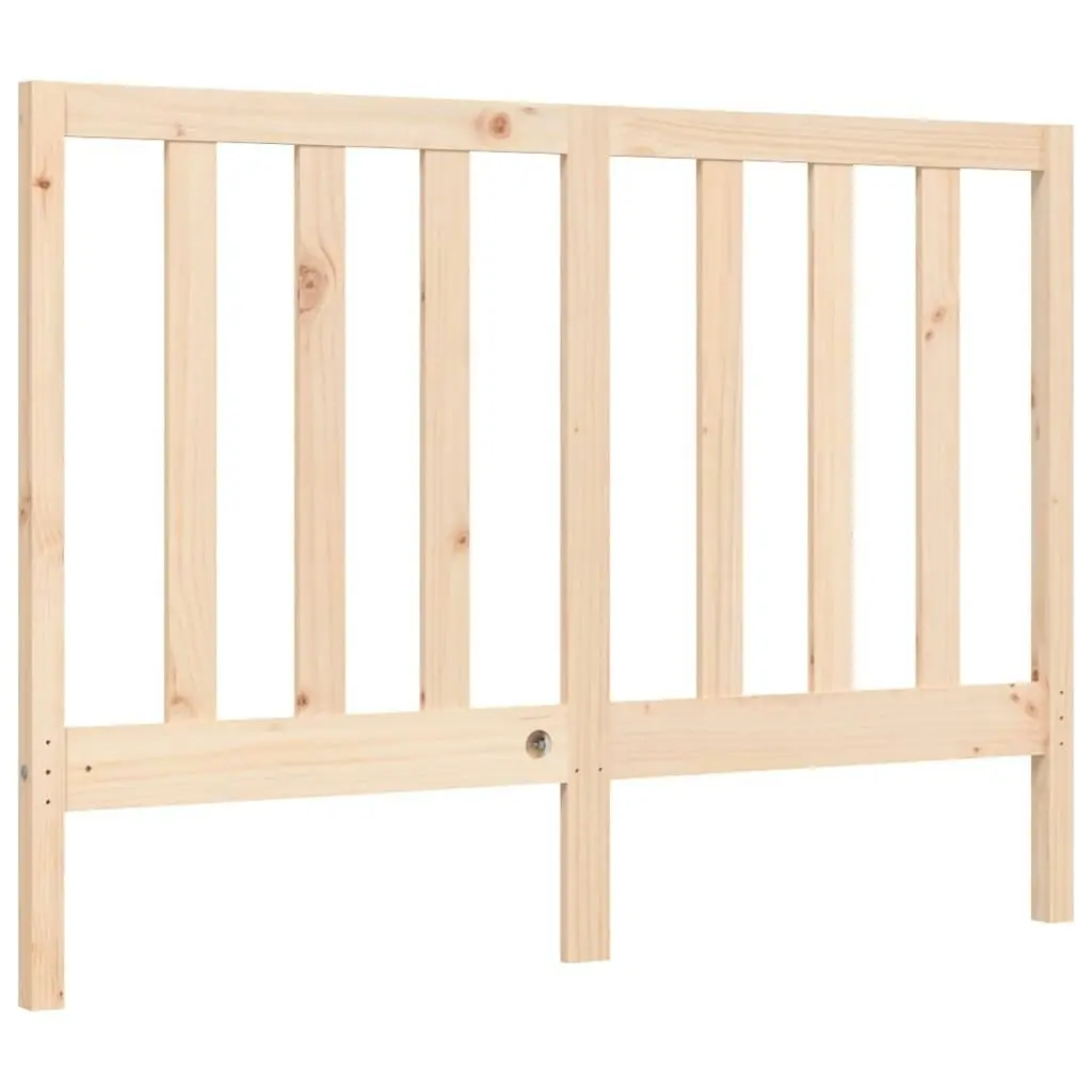 Bed Frame with Headboard 137x187 cm Double Solid Wood 3193766