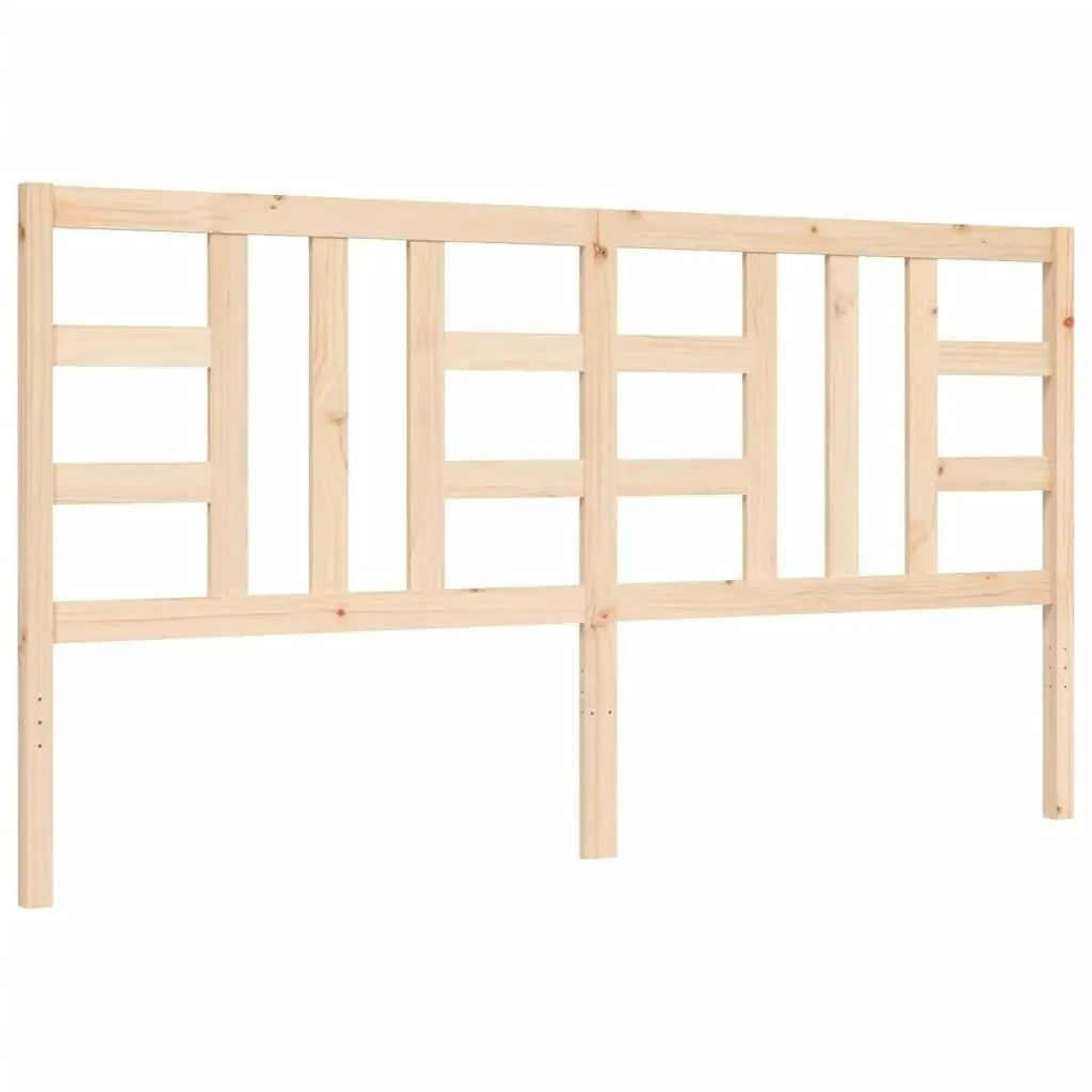 Bed Frame without Mattress 183x203 cm King Solid Wood Pine 3191986