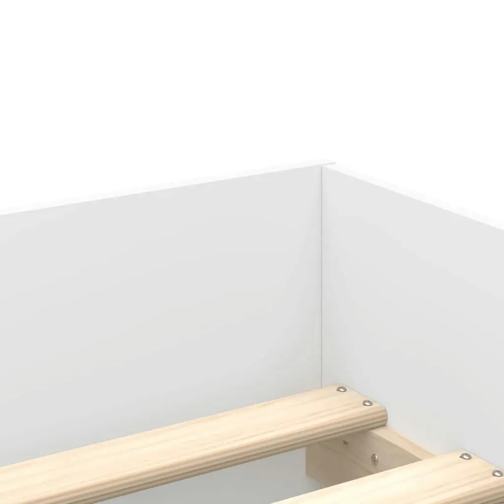 Bed Frame with Drawers White 90x190 cm 3207350