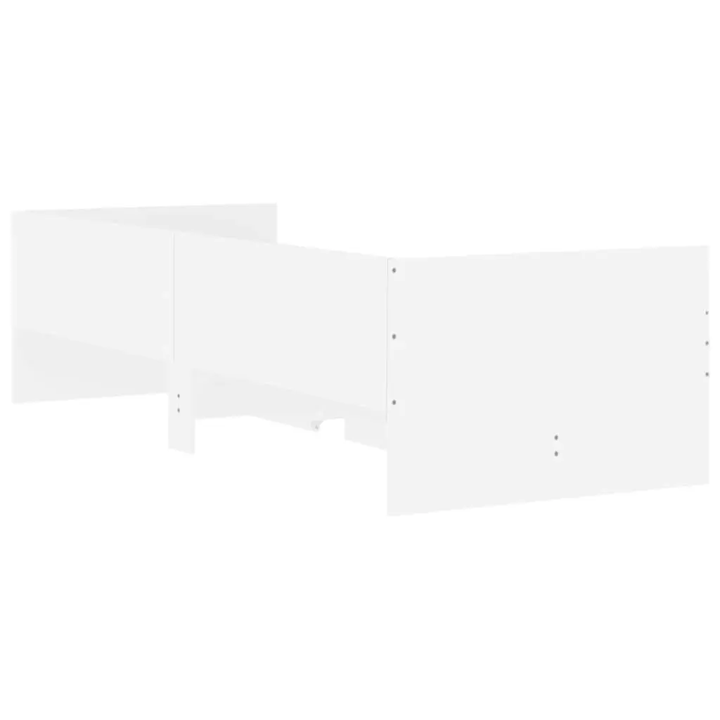 Bed Frame with Drawers White 90x190 cm 3207350