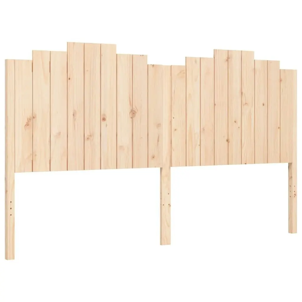 Bed Frame with Headboard 183x203 cm King Solid Wood 3192311