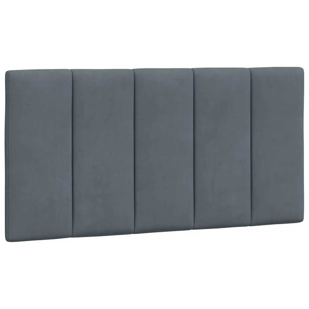 Bed Frame with Headboard Dark Grey 106x203 cm King Single Size Velvet 3208242