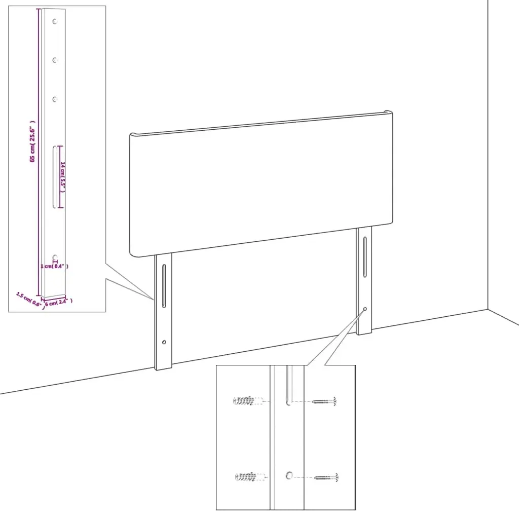 Bed Frame without Mattress Dark Grey 137x187 cm Double Fabric 3283073