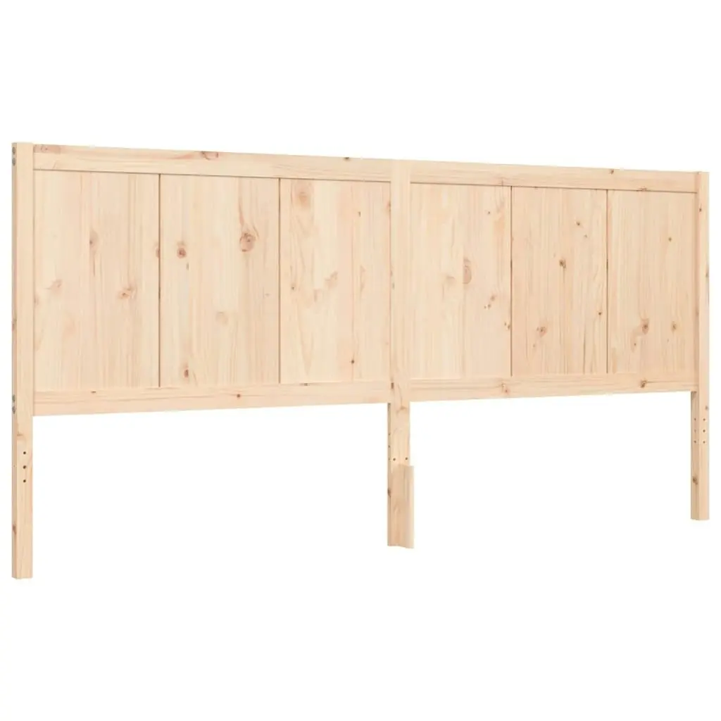 Bed Frame without Mattress 183x203 cm King Solid Wood Pine 3192636