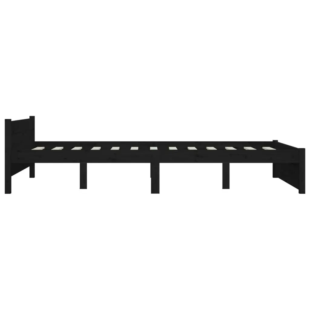 Bed Frame without Mattress with Drawers Black 150x200 cm 3103568