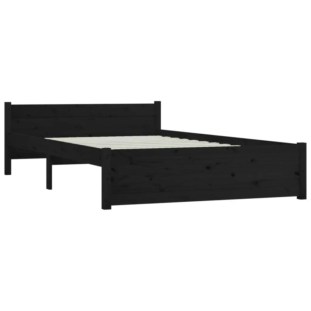 Bed Frame without Mattress with Drawers Black 150x200 cm 3103568