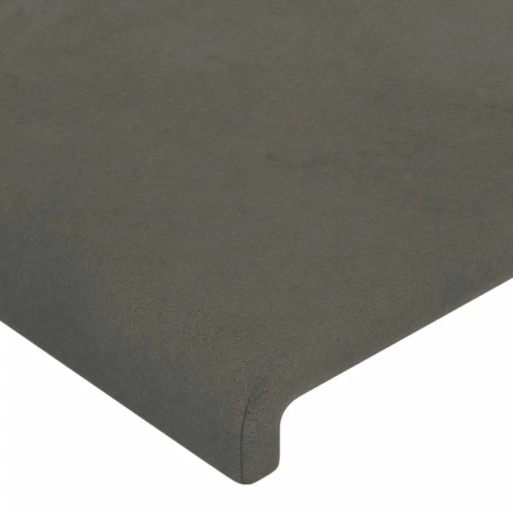 Bed Frame without Mattress Dark Grey 152x203 cm Queen Velvet 3283138