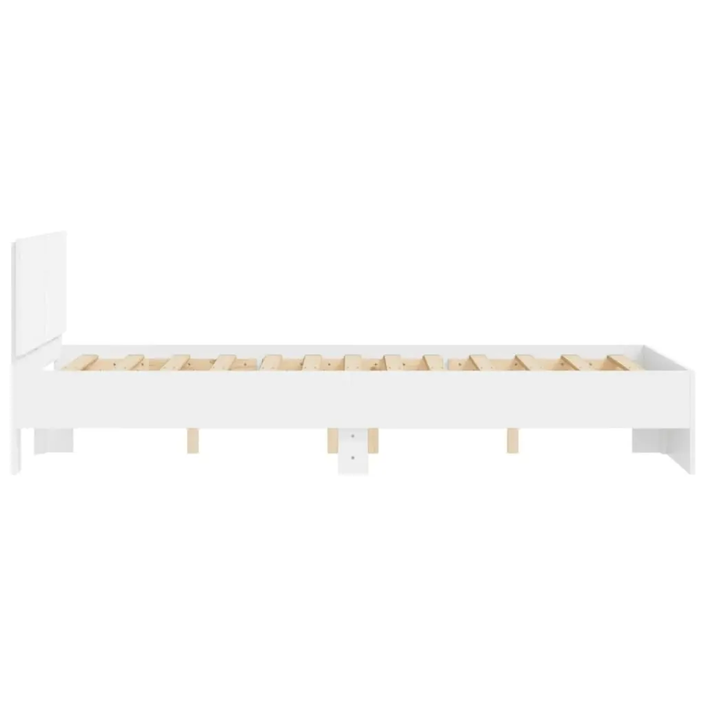 Bed Frame with Headboard White 135x190 cm 3207504