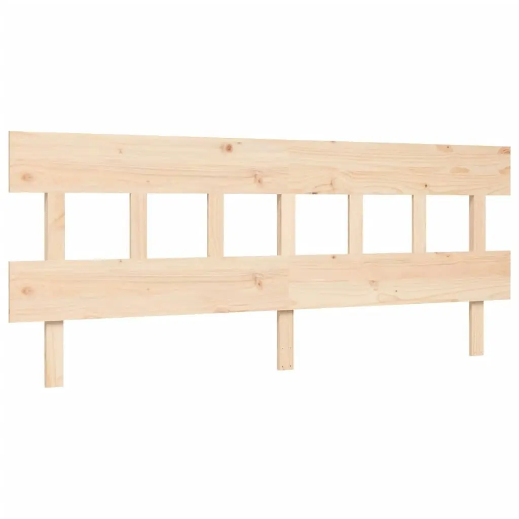 Bed Frame with Headboard 183x203 cm King Solid Wood 3195171