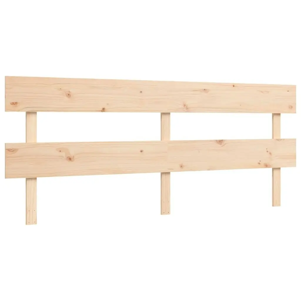 Bed Frame with Headboard 183x203 cm King Solid Wood 3195106