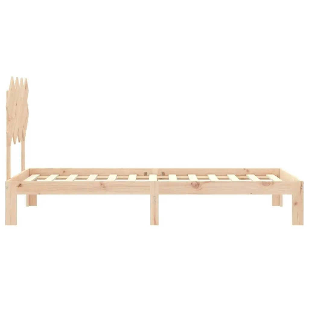 Bed Frame without Mattress 90x190 cm Solid Wood Pine 3193691