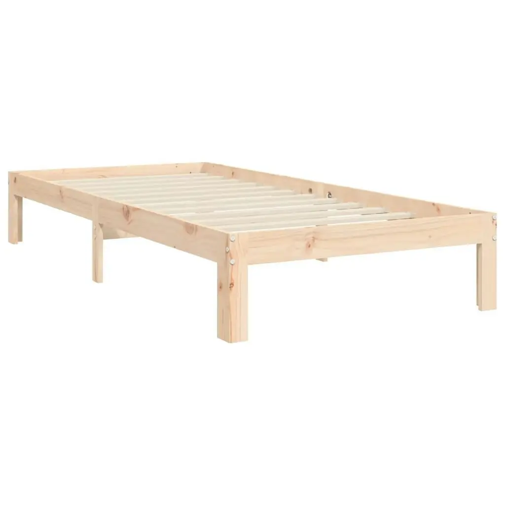 Bed Frame without Mattress 90x190 cm Solid Wood Pine 3193691