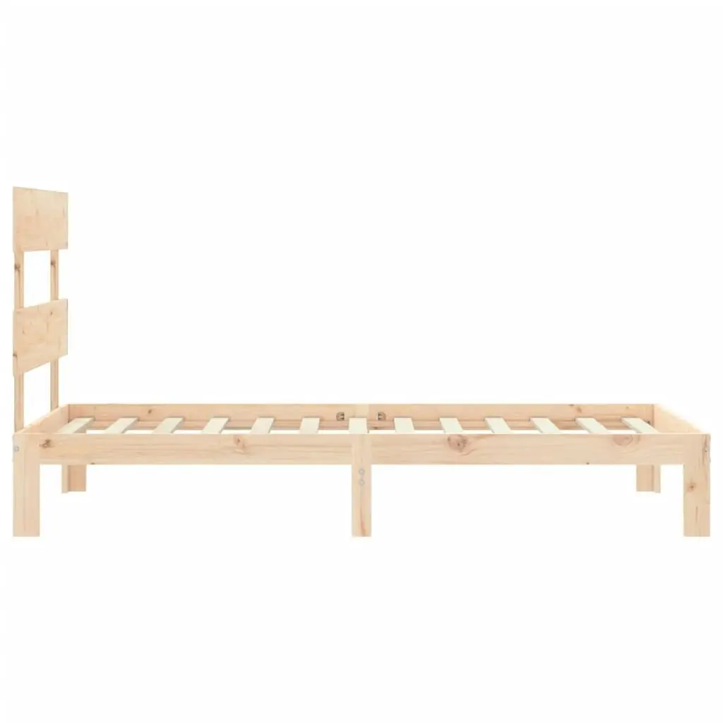 Bed Frame without Mattress 90x190 cm Solid Wood Pine 3193496