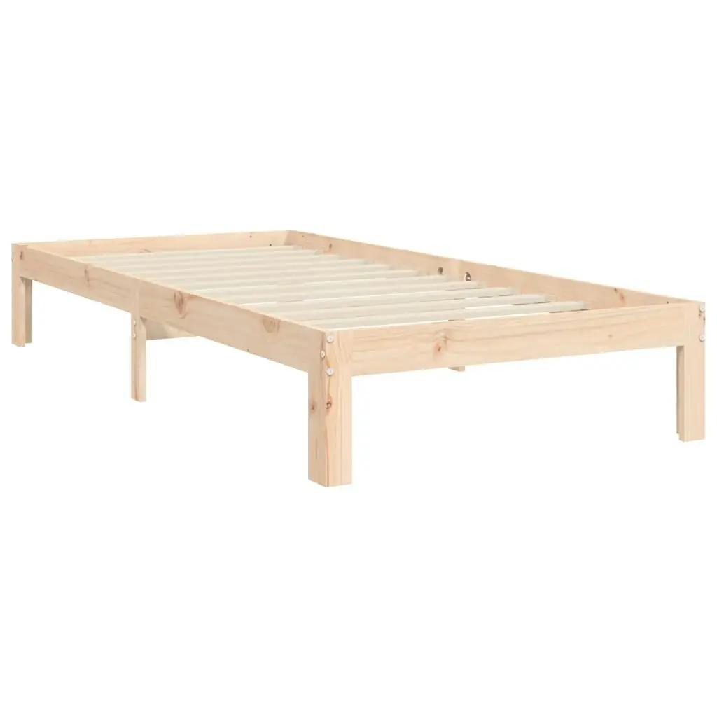 Bed Frame without Mattress 90x190 cm Solid Wood Pine 3193496