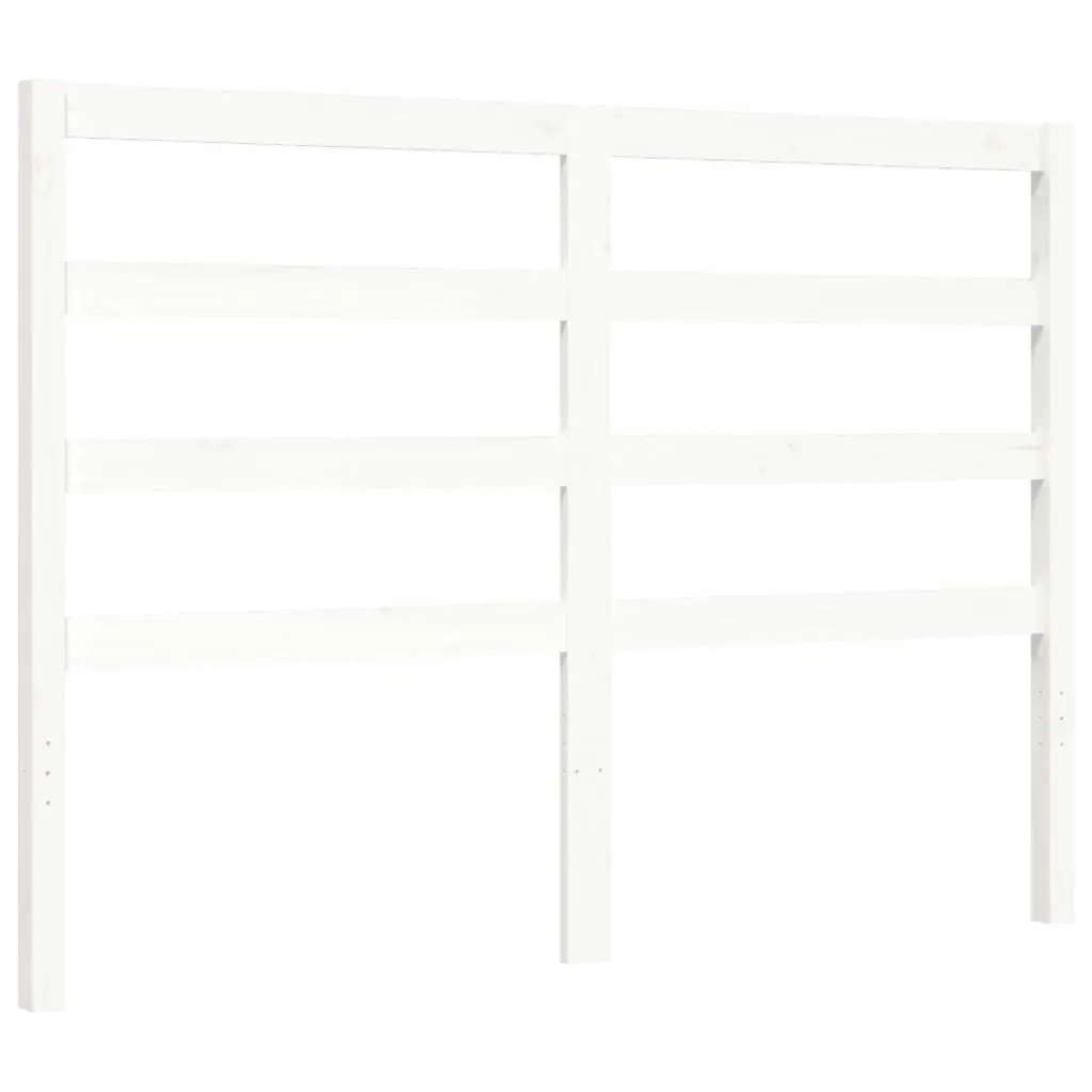 Bed Frame without Mattress White 150x200 cm Solid Wood Pine 3191912