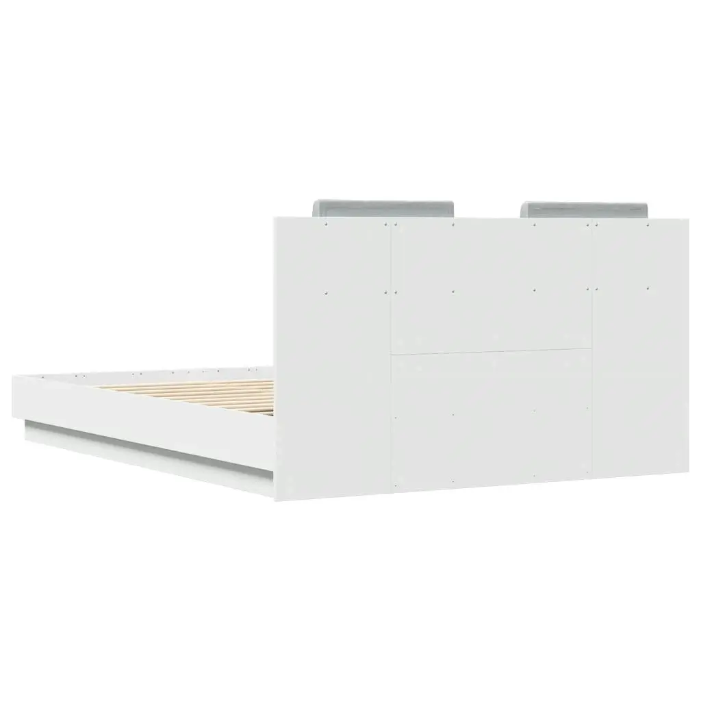 Bed Frame without Mattress White 150x200 cm 3209912